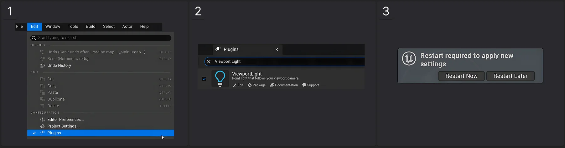 Process Viewport Light Viewport Light